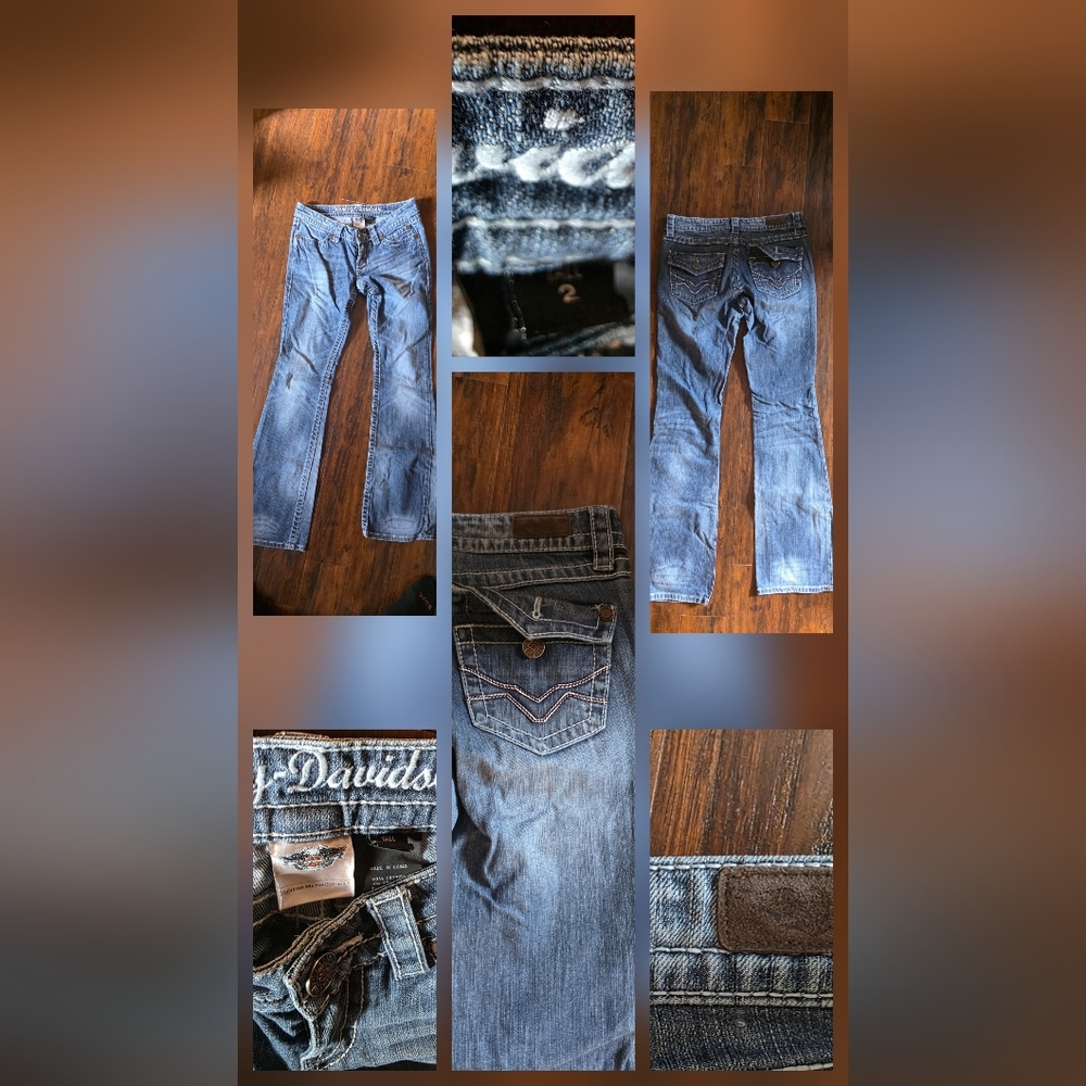 Harley Davidson Womens Blue Jeans